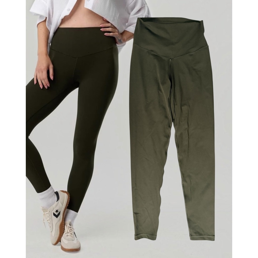 OFFLINE by Aerie Legging Real Me Crossover Olive Green Small Petite